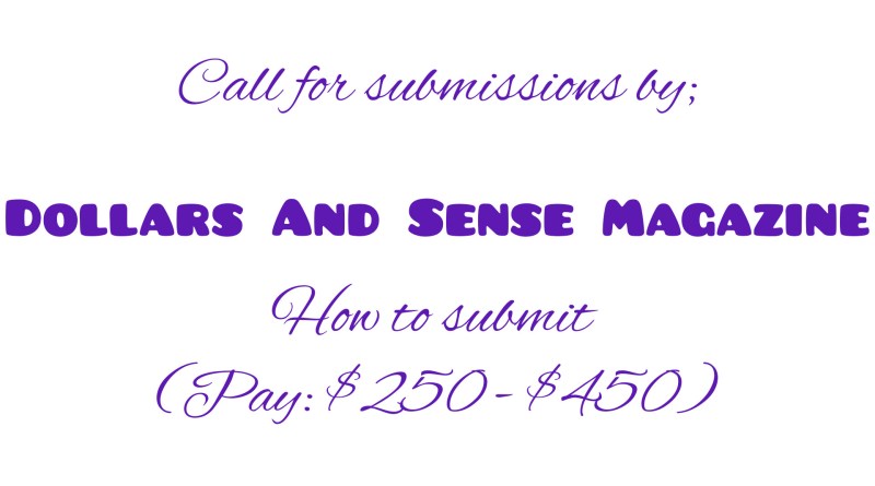 Submission information for Dollars and Sense Magazine