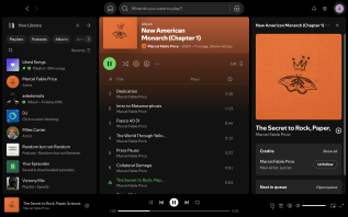 Spotify Audiobook for New American Monarch